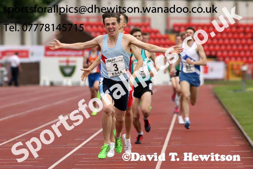 Inter boys 1500 metres, 2015 English Schools, Gateshead. Photo: David T. Hewitson/Sports for All Pics